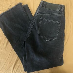 Black asos flared jeans